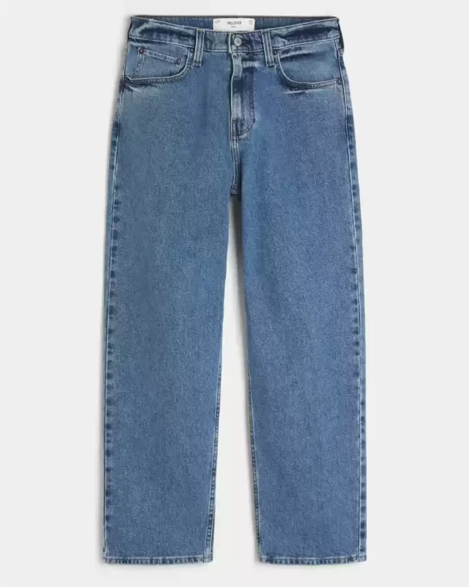 Jeans larghi lavaggio medio