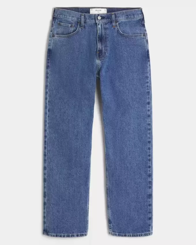Jeans larghi lavaggio medio
