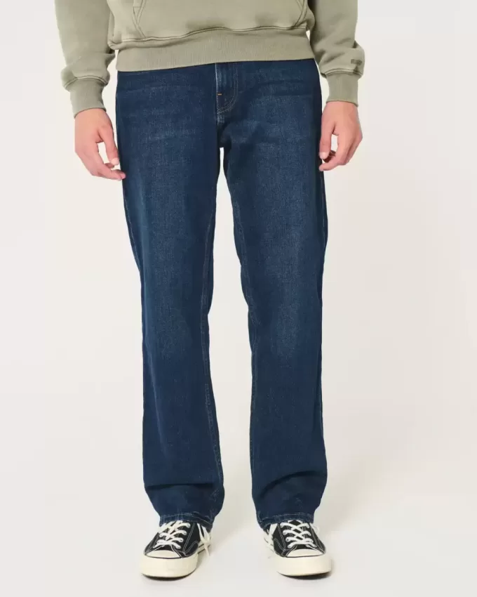 Jeans larghi lavaggio scuro