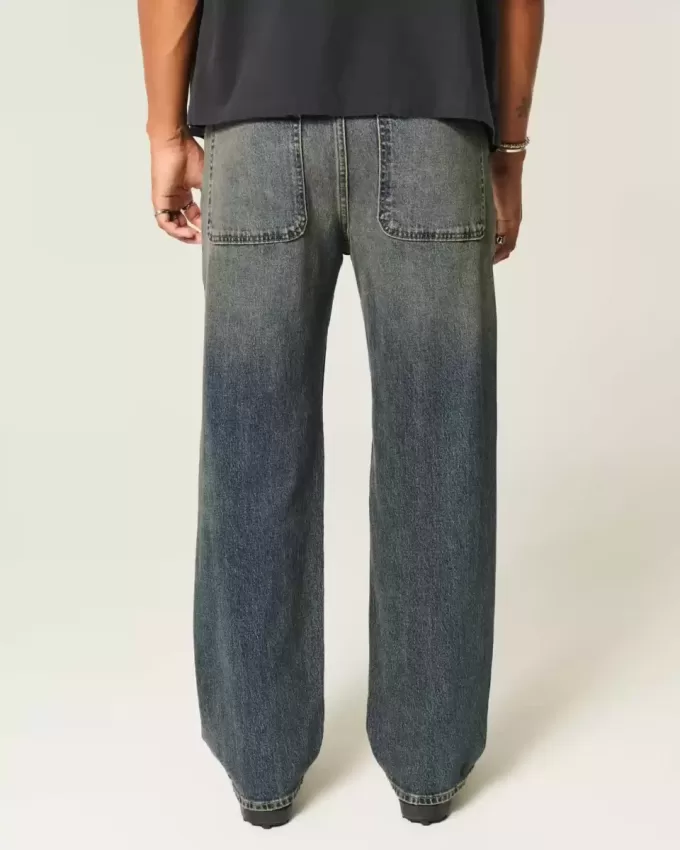 Jeans larghi lavaggio scuro