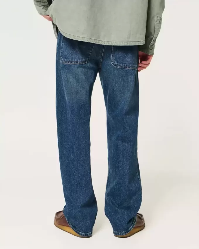 Jeans larghi lavaggio scuro