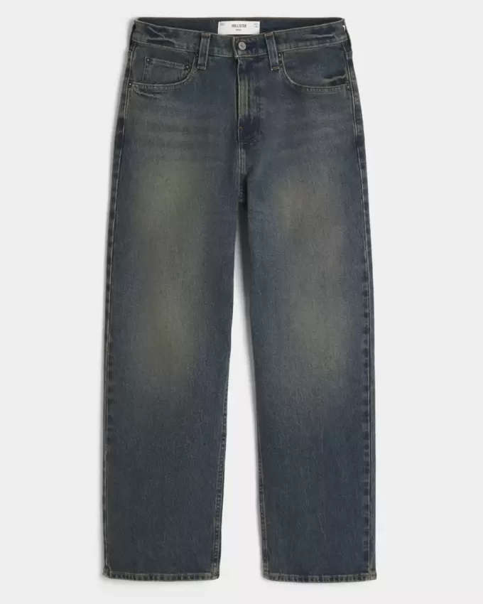 Jeans larghi lavaggio scuro