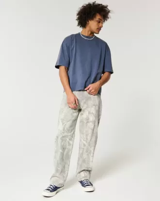 Jeans larghi mimetici