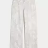 Jeans larghi mimetici a vita bassa