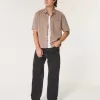 Jeans larghi neri lavati