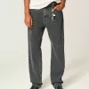 Jeans larghi neri lavati