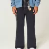 Jeans larghi neri lavati
