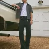 Jeans larghi neri lavati