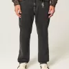 Jeans larghi neri lavati da pittore