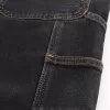 Jeans larghi neri lavati da pittore