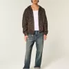 Jeans larghi ricamati lavaggio scuro