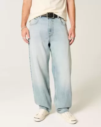 Jeans larghi skater lavaggio chiaro