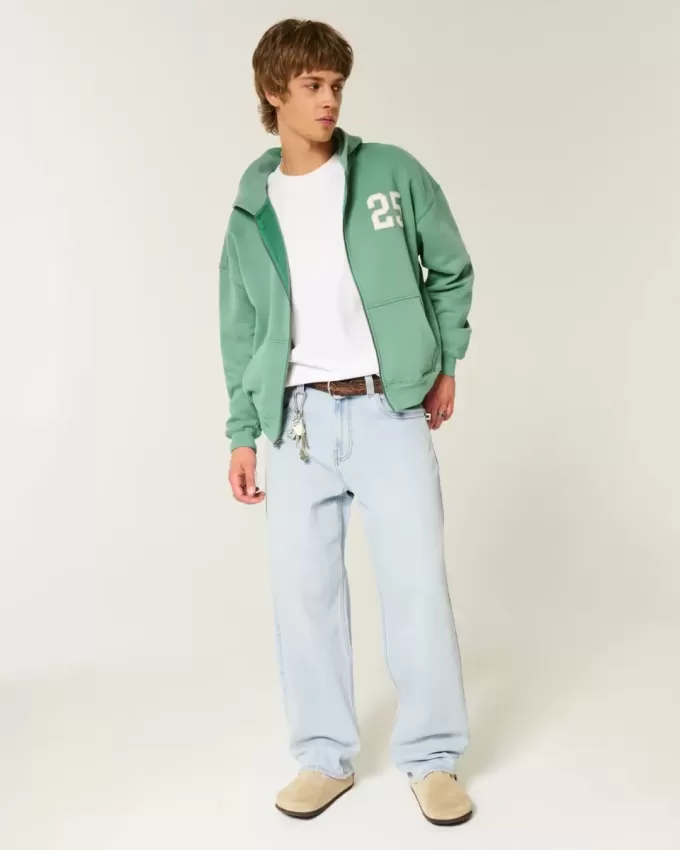 Jeans larghi skater lavaggio chiaro