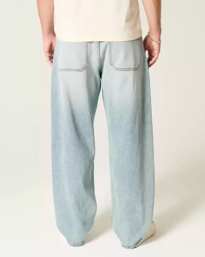 Jeans larghi skater lavaggio chiaro