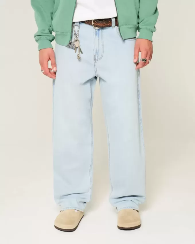 Jeans larghi skater lavaggio chiaro