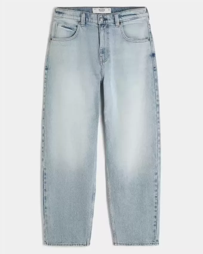 Jeans larghi skater lavaggio chiaro