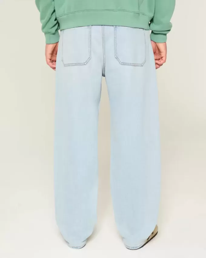 Jeans larghi skater lavaggio chiaro