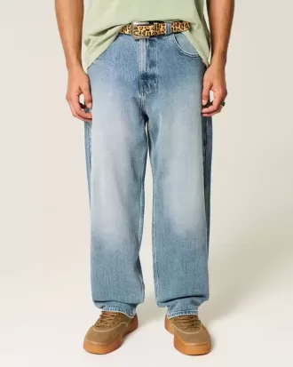 Jeans larghi skater lavaggio medio