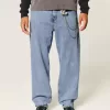 Jeans larghi skater lavaggio medio