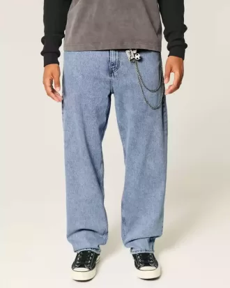 Jeans larghi skater lavaggio medio