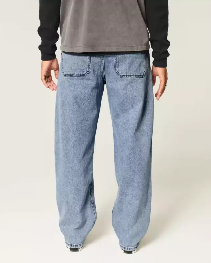 Jeans larghi skater lavaggio medio