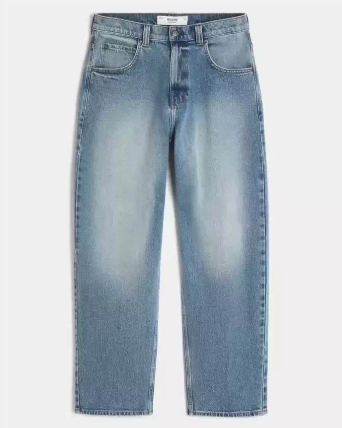 Jeans larghi skater lavaggio medio