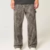 Jeans mimetici larghi da pittore