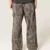 Jeans mimetici larghi da pittore