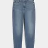 Jeans Mom a vita altissima lavaggio scuro Jeans Mom a vita altissima lavaggio scuro