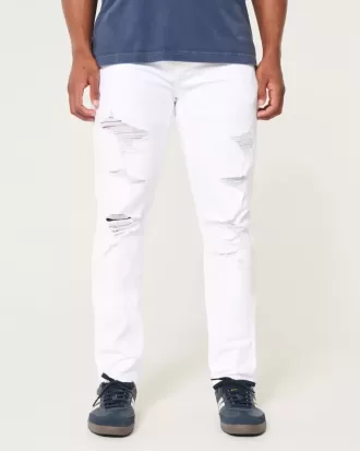 Jeans skinny bianchi sportivi