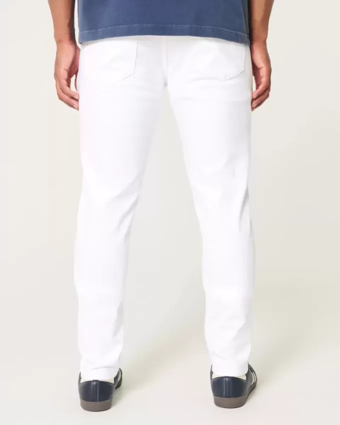 Jeans skinny bianchi sportivi