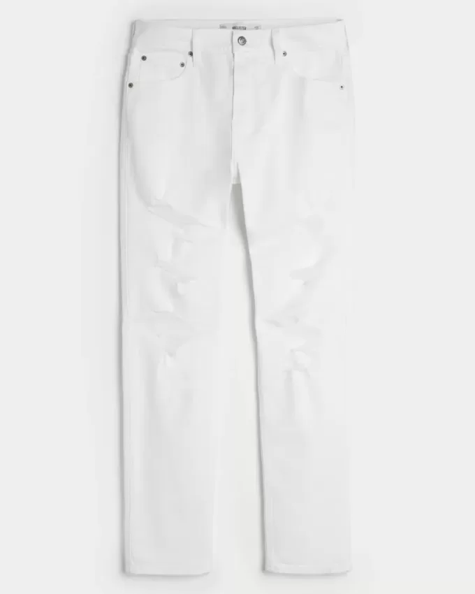 Jeans skinny bianchi sportivi