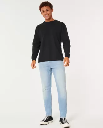 Jeans skinny sportivi lavaggio chiaro