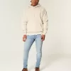 Jeans skinny sportivi lavaggio chiaro