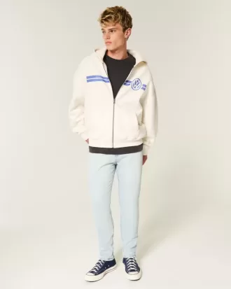 Jeans skinny sportivi lavaggio chiaro