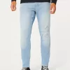 Jeans skinny sportivi lavaggio chiaro