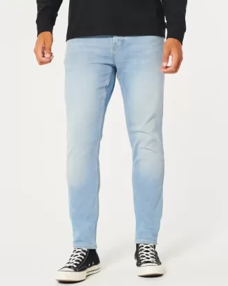 Jeans skinny sportivi lavaggio chiaro