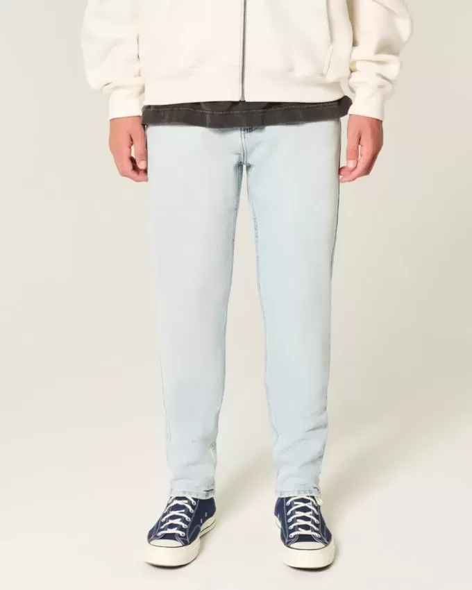 Jeans skinny sportivi lavaggio chiaro