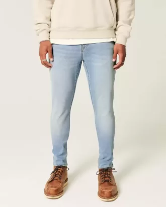 Jeans skinny sportivi lavaggio chiaro