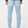 Jeans skinny sportivi lavaggio chiaro