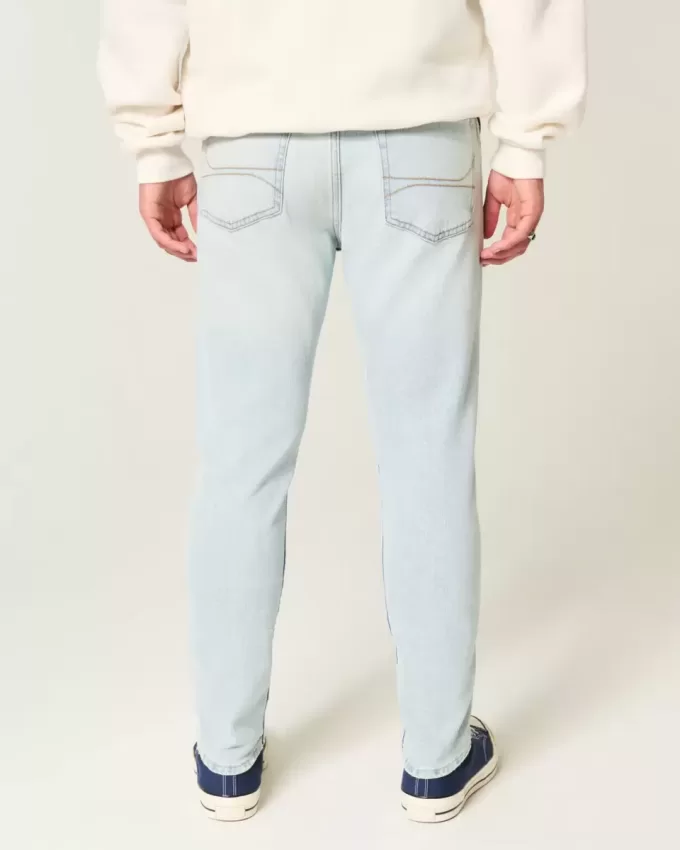 Jeans skinny sportivi lavaggio chiaro