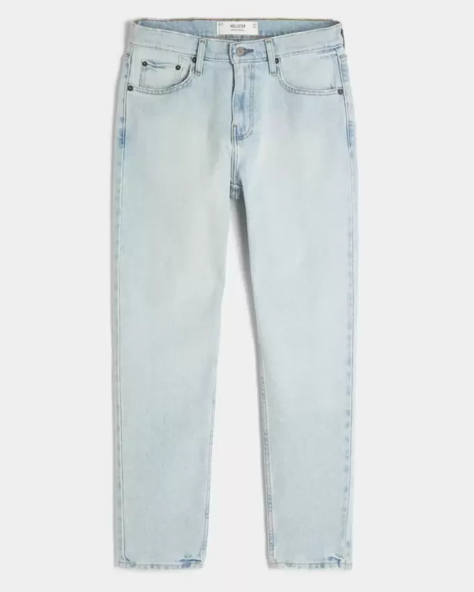 Jeans skinny sportivi lavaggio chiaro