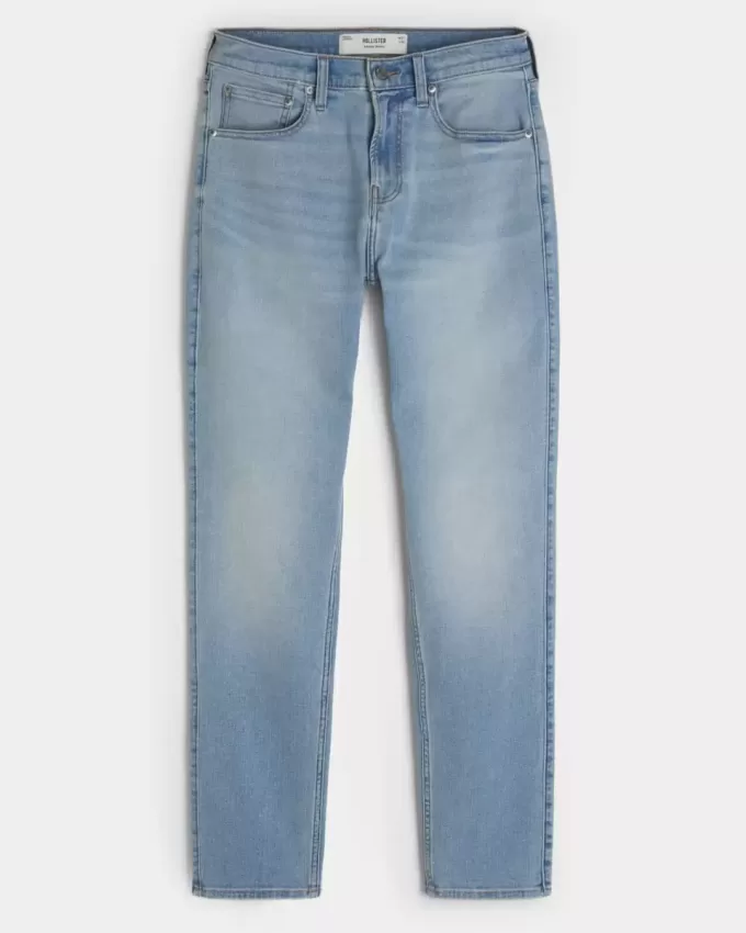 Jeans skinny sportivi lavaggio chiaro