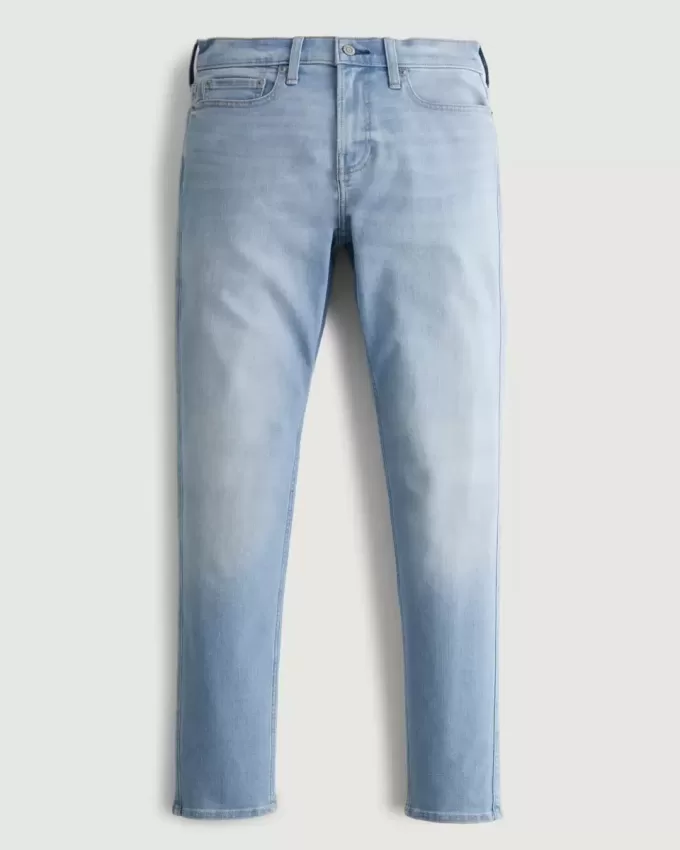 Jeans skinny sportivi lavaggio chiaro