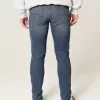 Jeans skinny sportivi lavaggio medio