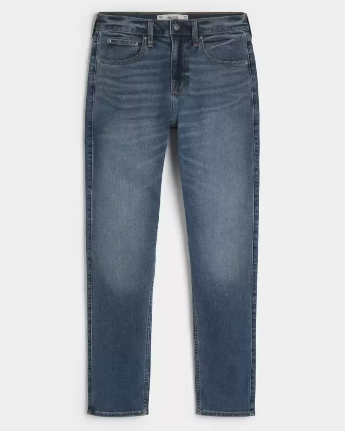 Jeans skinny sportivi lavaggio medio
