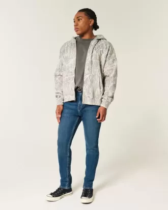 Jeans skinny sportivi lavaggio scuro