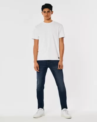 Jeans skinny sportivi lavaggio scuro