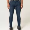 Jeans skinny sportivi lavaggio scuro