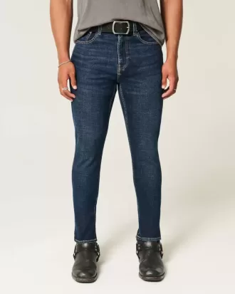 Jeans skinny sportivi lavaggio scuro